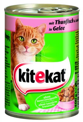 Kitekat - mit Thunfisch und Lachs in Gelee