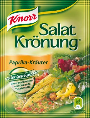 Paprika Kräuter Salatkrönung